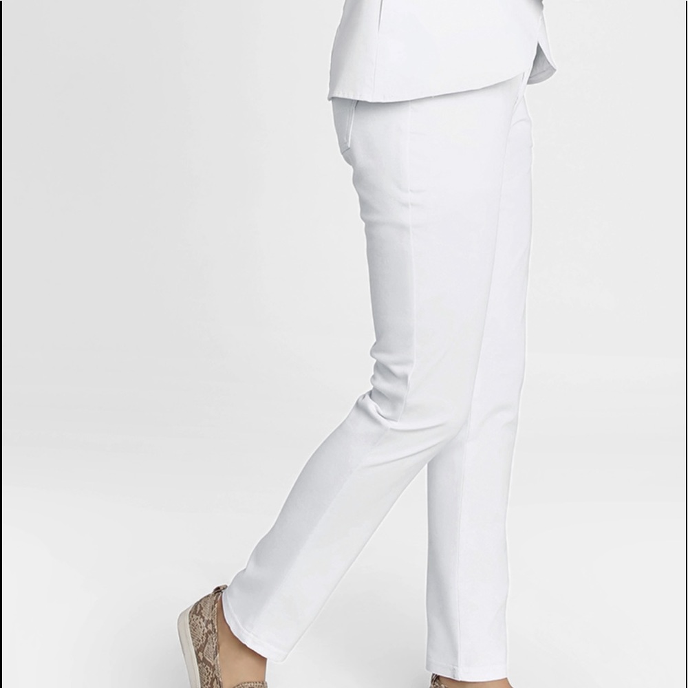 New Jaanuu Contrast Ponte Uniform Scrub Pants